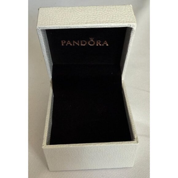 PANDORA White Hinged Empty Gift Back Charms/Rings - Picture 3 of 3